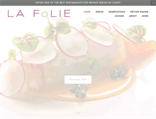 Tablet Screenshot of lafolie.com